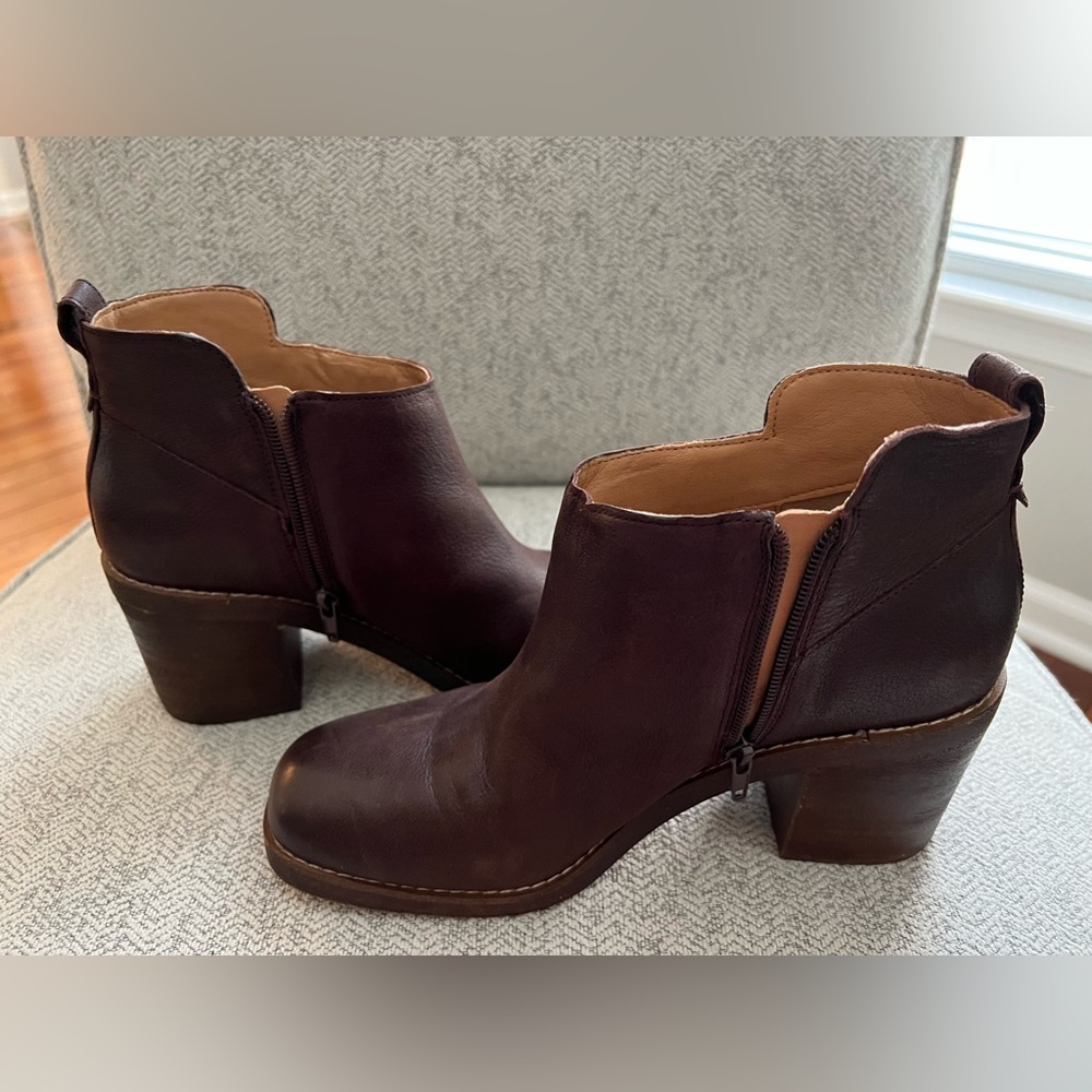 Brown Leather Ankle Boots